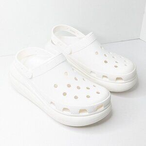 Crocs Stomp Platform Clogs, White, Men's 11 M